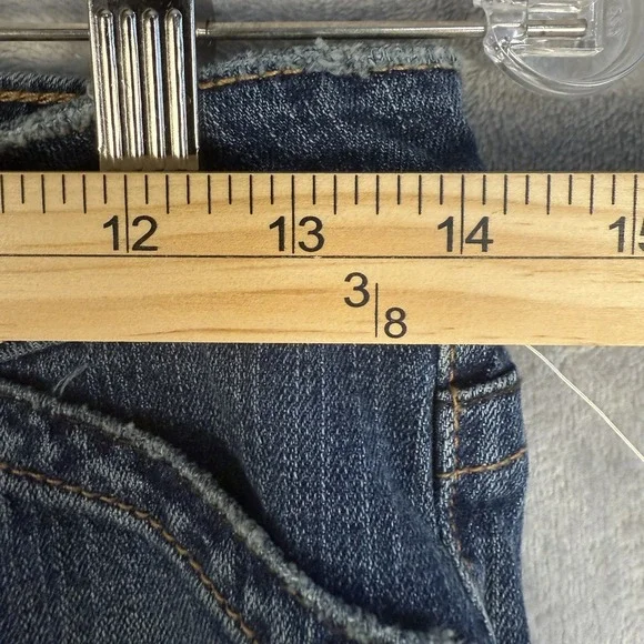 Y2K Guess Jeans Womens Flare Bootcut Blue Denim Pants Size 26 - Picture 3 of 7